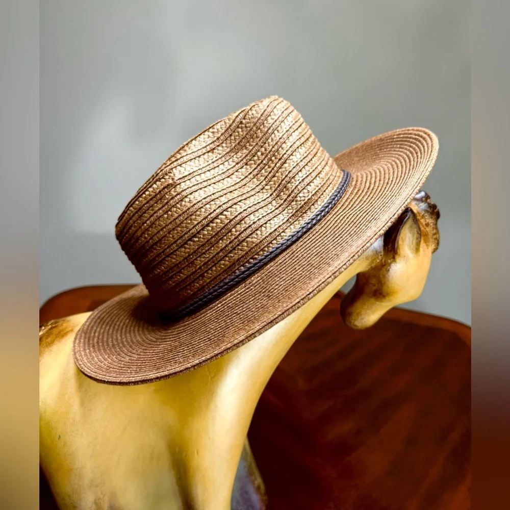 Stylish Brown Men's Hat San Diego Hat Company Paper 100% O/S Unisex